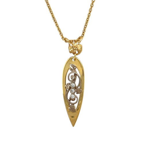 18ct Gold & Diamond Set Tree of Life Clogau 18