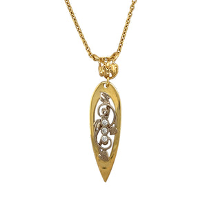 18ct Gold & Diamond Set Tree of Life Clogau 18" Necklace