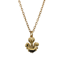 Load image into Gallery viewer, 9ct Gold Welsh Three Feathers 24&quot; Necklace
