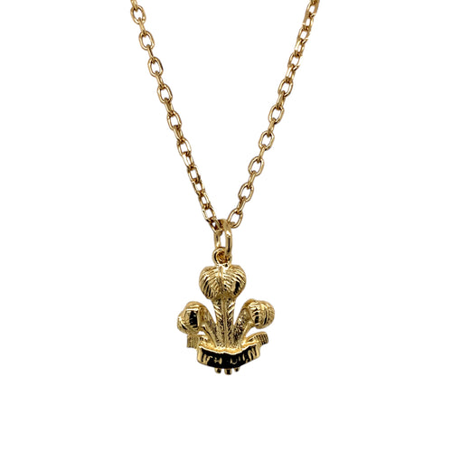 9ct Gold Welsh Three Feathers 24