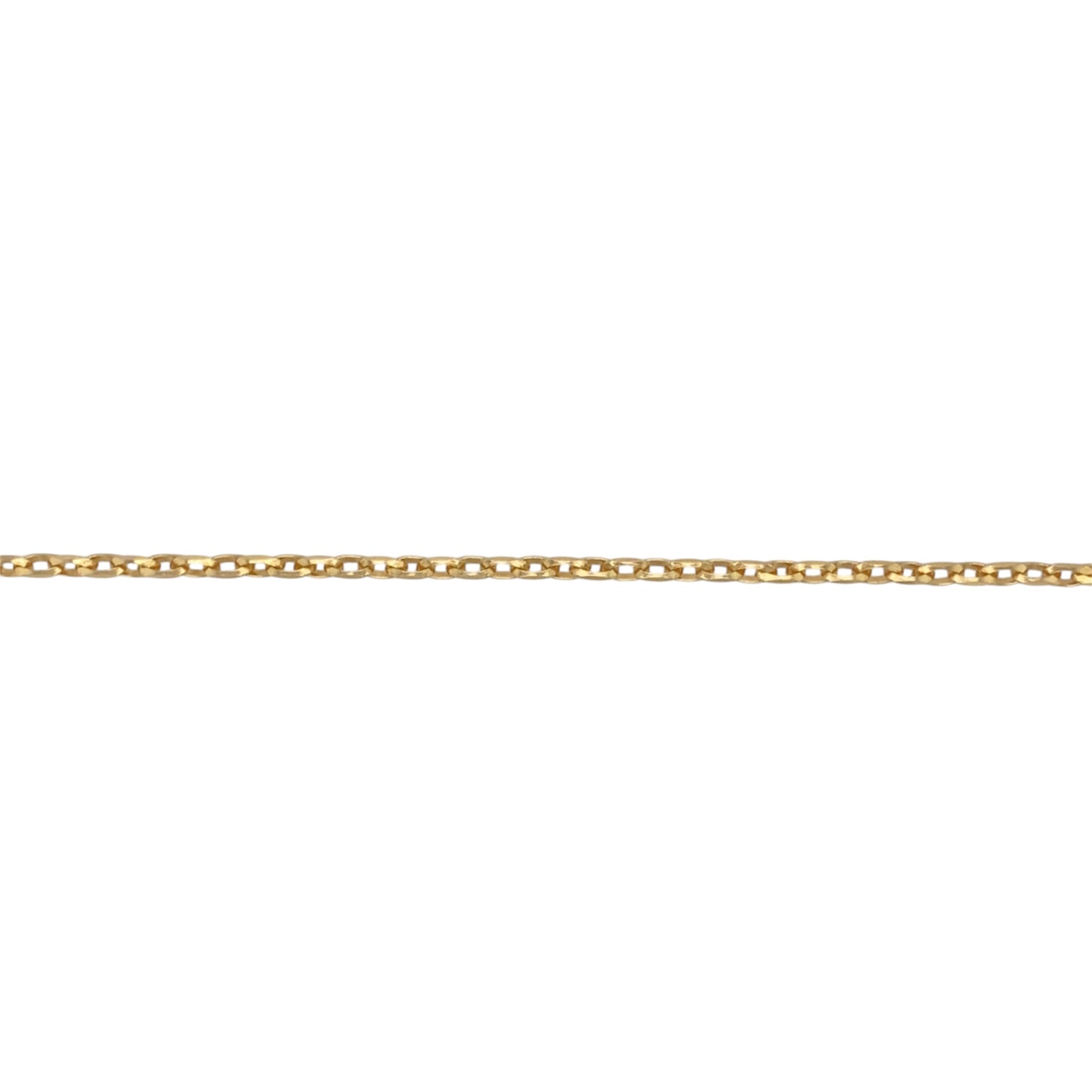 9ct Gold 19" Faceted Belcher Chain