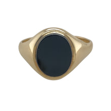 Load image into Gallery viewer, 9ct Gold &amp; Onyx Set Signet Ring
