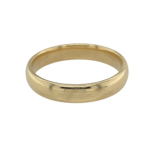 9ct Gold 4mm Wedding Band Ring