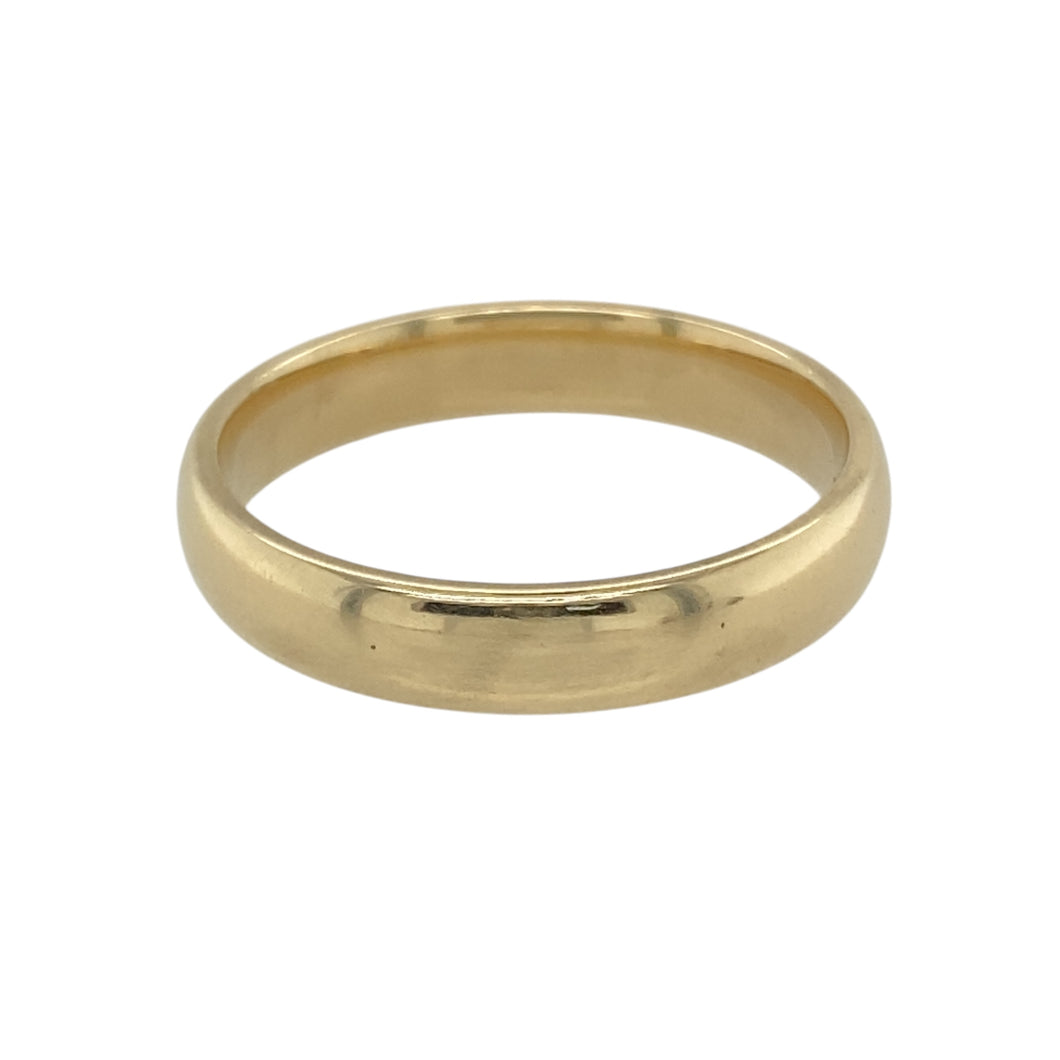 9ct Gold 4mm Wedding Band Ring