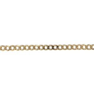 9ct Gold 8.5" Curb Bracelet