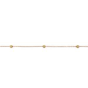9ct Gold 16" Ball & Link Necklace/Chain