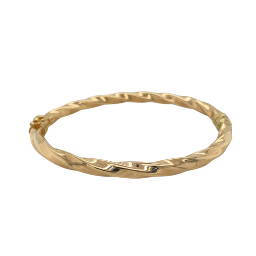 9ct Gold Twisted Bangle