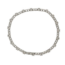Load image into Gallery viewer, 9ct White Gold &amp; Diamond Set Bar 7.25&quot; Bracelet

