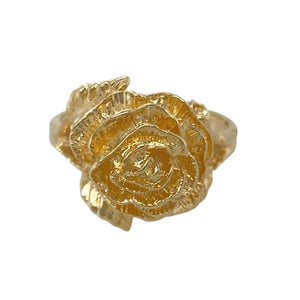 9ct Gold Rose Flower Ring