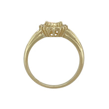 Load image into Gallery viewer, 9ct Gold Diamond &amp; Opalique Teardrop Set Cluster Ring
