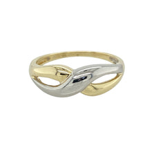 Load image into Gallery viewer, 9ct Gold Open Weave Crossover Band Ring
