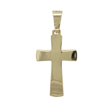 Load image into Gallery viewer, Add a meaningful symbol of faith to your jewellery collection with this pre-owned 9ct yellow gold crucifix pendant, featuring:

Design: A traditional crucifix with detailed design, representing devotion and timeless spiritual significance.
Material: 9-carat yellow gold, offering a warm, polished finish and enduring appeal.
Style: Classic and reverent—ideal for daily wear or as a cherished keepsake.
Weight: Weighs 3.10 grams, giving it a solid yet comfortable feel.
