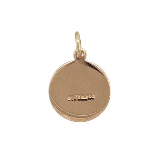Carry a symbol of protection and safe travels with this pre-owned 9ct rose gold St Christopher pendant, featuring:

Design: A classic depiction of St Christopher, the patron saint of travellers, in a compact and beautifully detailed pendant.
Material: 9-carat rose gold, offering a soft, warm hue with a polished finish for timeless appeal.
Style: Small and subtle—ideal for everyday wear on a fine chain or as a thoughtful charm on a bracelet.
