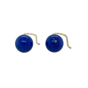 Introduce rich colour and timeless style to your jewellery collection with these pre-owned 9ct yellow gold and lapis lazuli drop earrings, combining natural beauty with classic design, featuring:

Design: Elegant drop earrings that showcase striking round lapis lazuli stones, offering a sophisticated touch of deep blue with subtle golden flecks.
Material: Crafted in 9-carat yellow gold, the warm tones of the setting beautifully contrast with the rich, royal blue of the lapis lazuli.
