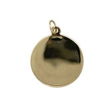 Load image into Gallery viewer, Carry a symbol of protection and safe travel with you wherever you go with this pre-owned 9ct yellow gold round St Christopher pendant, blending faith, tradition, and timeless style, featuring:

Design: A traditional round pendant depicting St Christopher—the patron saint of travellers—rendered in fine detail for a piece that’s both meaningful and stylish.
Material: Crafted in 9-carat yellow gold, offering a warm, polished finish that enhances the engraved design and adds a touch of timeless elegance.

