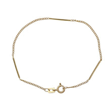 Load image into Gallery viewer, 9ct Gold 7&quot; Bar Curb Bracelet
