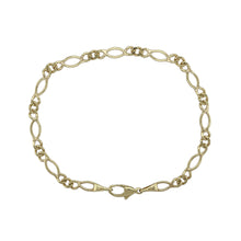 Load image into Gallery viewer, 9ct Gold 7.5&quot; Figaro Style Bracelet
