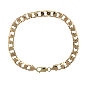 9ct Gold 8.5" Curb Bracelet