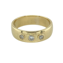 Load image into Gallery viewer, 14ct Gold &amp; Diamond Set Band Ring
