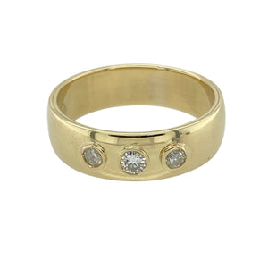 14ct Gold & Diamond Set Band Ring