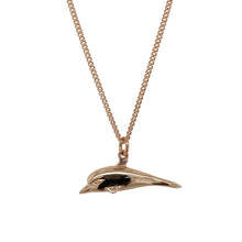 Load image into Gallery viewer, 9ct Welsh Gold Dolphin 18&quot; Necklace
