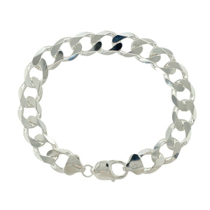 New 925 Silver 8.5" Curb Bracelet