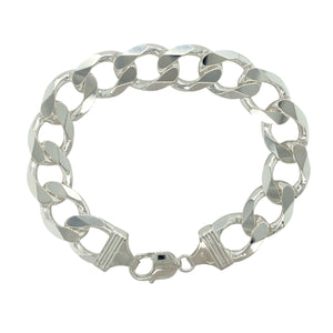 New 925 Silver 9.5" Curb Bracelet