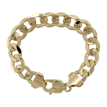 Load image into Gallery viewer, 9ct Gold 8.75&quot; Curb Bracelet

