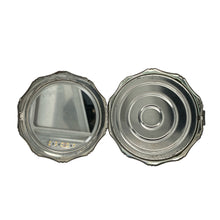 Load image into Gallery viewer, 925 Silver Patterned Compact Mirror
