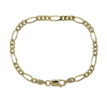 Load image into Gallery viewer, 9ct Gold 7.75&quot; Figaro Bracelet
