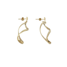 Load image into Gallery viewer, Bring graceful movement and classic shine to your collection with these pre-owned 9ct yellow gold twist drop earrings, offering an elegant and lightweight design—perfect for everyday sophistication or special occasions.

Design: Each earring features a twisted drop design, creating fluid lines and gentle shimmer with every movement for a timeless and feminine look.
Material: Made from 9-carat yellow gold, the polished finish enhances the smooth curves and adds a radiant golden glow.

