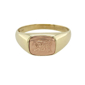 9ct Gold Clogau Welsh Dragon Signet Ring