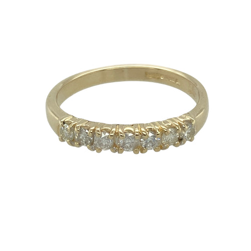 9ct Gold & Diamond Set Band Ring