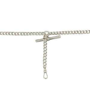 925 Silver 20" T Bar Curb Chain