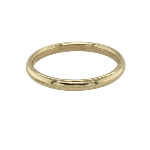 9ct Gold 2mm Wedding Band Ring