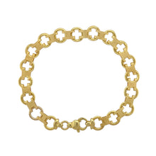 Load image into Gallery viewer, 9ct Gold Circle and Link 7&quot; Bracelet
