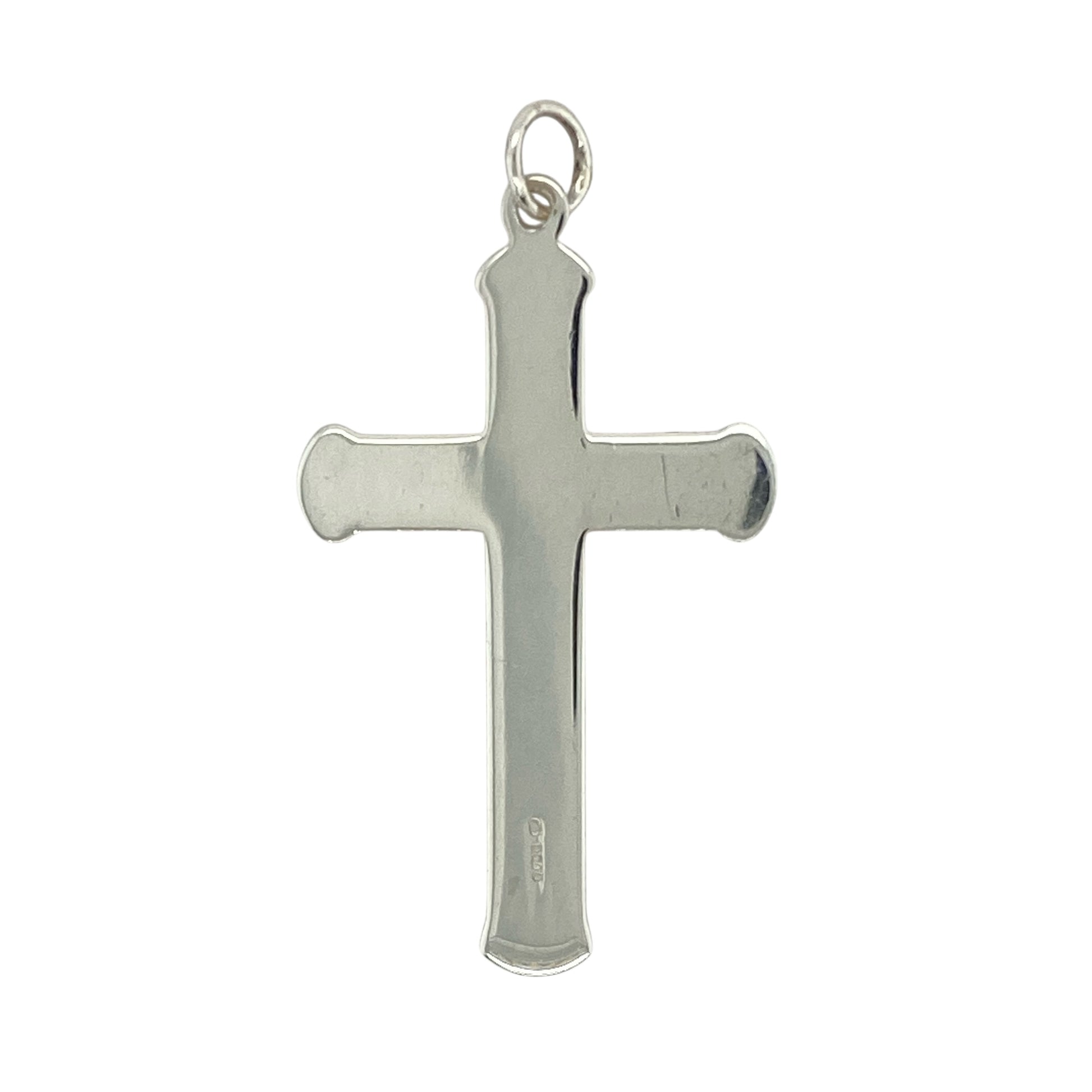 Bring spiritual meaning and elegant craftsmanship to your collection with this pre-owned 925 silver with 9ct rose gold Clogau Tree of Life cross pendant, blending faith with nature-inspired symbolism—perfect for meaningful gifting or everyday wear.

Design: The cross features flowing Tree of Life detailing, symbolising growth, renewal, and connection, with delicate 9ct rose gold accents interwoven through the design.
