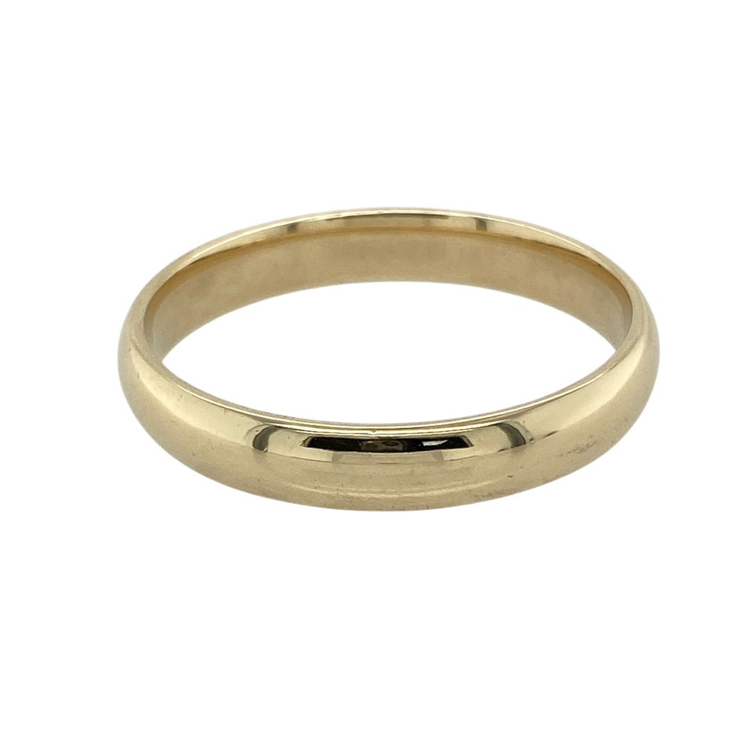 9ct Gold 4mm Wedding Band Ring