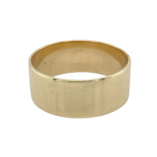 9ct Gold 8mm Flat Wedding Band Ring