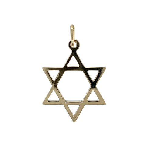 9ct Gold Star of David Pendant