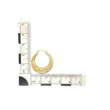 Load image into Gallery viewer, 9ct Gold Celtic Knot Hoop Creole Earrings
