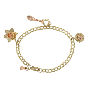 9ct Gold Clogau 7" Charm Bracelet