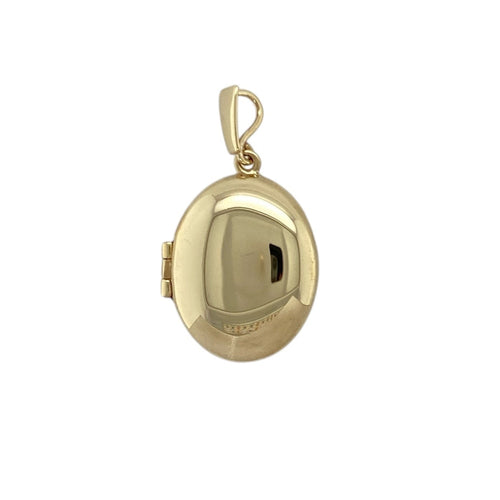 9ct Gold Plain Oval Locket
