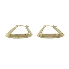 Load image into Gallery viewer, Add playful elegance to your jewellery collection with these pre-owned 9ct yellow gold handbag creole earrings—stylish, unique, and full of charm.

Design: These eye-catching creole-style earrings feature a handbag-inspired shape, blending fun fashion flair with classic gold styling.
Material: Made from 9-carat yellow gold, the polished finish provides a warm glow that highlights the distinctive silhouette.

