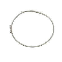 Load image into Gallery viewer, 9ct White Gold &amp; Cubic Zirconia Set Bangle
