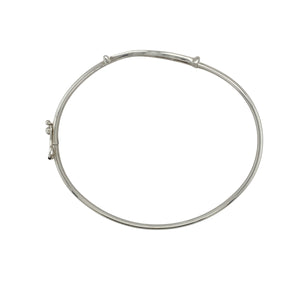 9ct White Gold & Cubic Zirconia Set Bangle