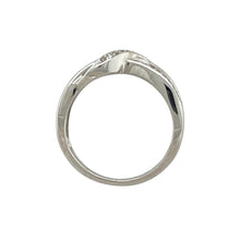 Load image into Gallery viewer, 9ct White Gold &amp; Diamond Set Wrap Over Band Ring
