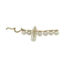 Load image into Gallery viewer, 9ct Gold &amp; Pearl Set Cross Pendant
