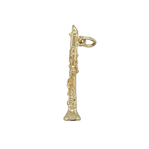 9ct Gold Clarinet Charm/Pendant