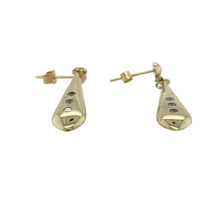 Load image into Gallery viewer, Add delicate sparkle and graceful movement to your collection with these pre-owned 9ct yellow gold and cubic zirconia set drop earrings—perfect for timeless elegance with a refined finish.

Design: Each earring features a classic drop style adorned with sparkling cubic zirconia, offering subtle shine and a touch of sophistication.
Material: Made from 9-carat yellow gold, the polished finish enhances the brilliance of the stones and adds warmth to the overall design.

